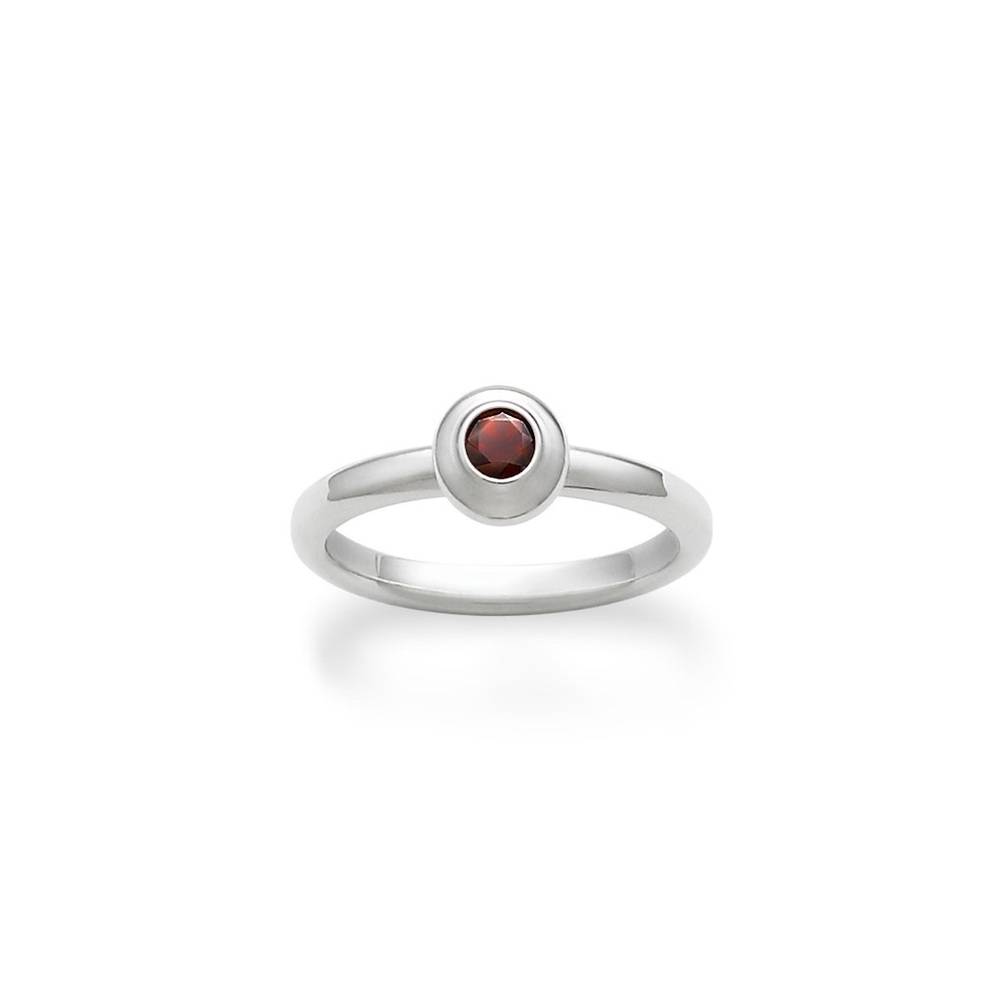 james avery ring - garnet birthstone